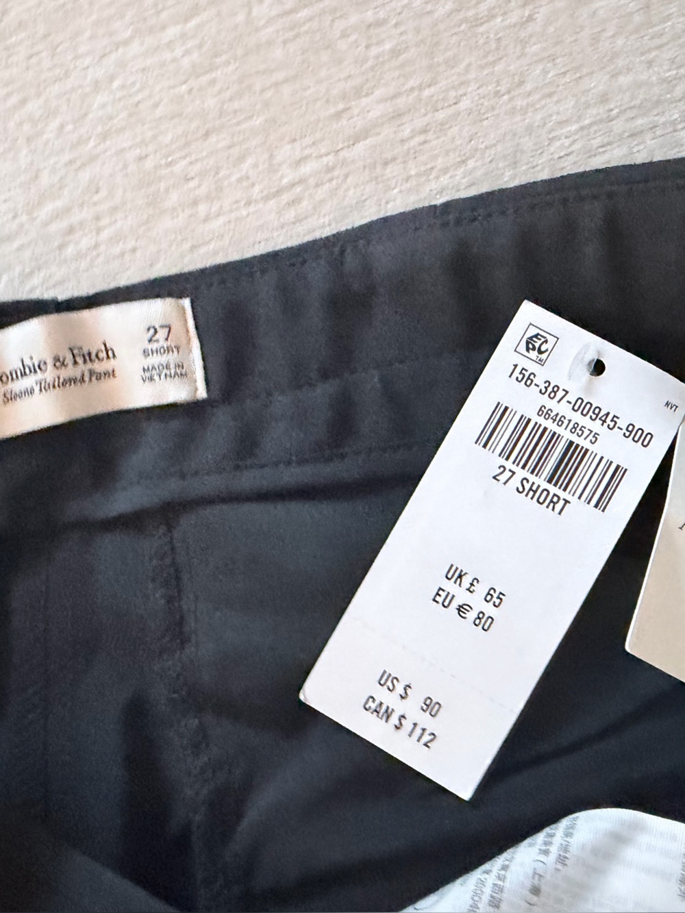 A&F Sloane Tailored Hardware Wide Leg Pant - Picture 3 of 7